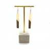 Boucles d'oreilles Longue blanc - Little-Bird and Co