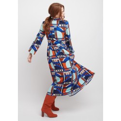 Robe longue MECANISME Bleu - Made In Sens