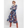 Robe longue MECANISME Bleu - Made In Sens