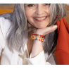 Bracelet Bangle rouge salsa - bangle up