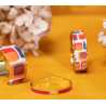 Bracelet Bangle rouge salsa - bangle up