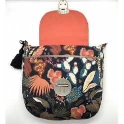 Besace Feuillages Noir - Little-Bird and Co