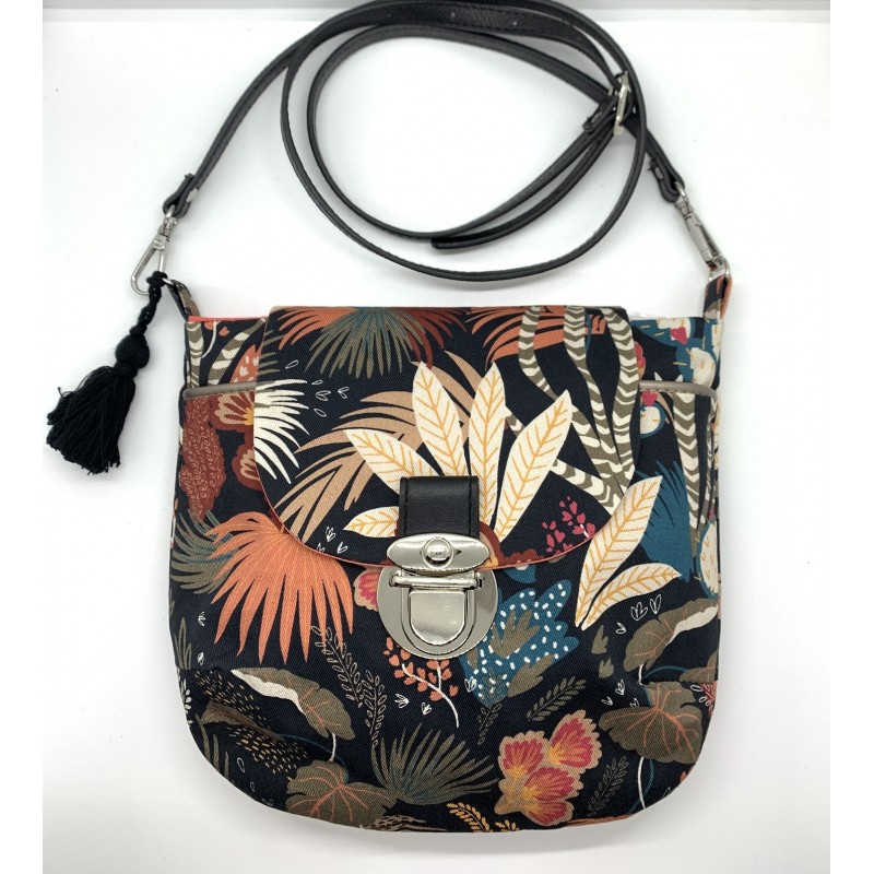 Besace Feuillages Noir - Little-Bird and Co