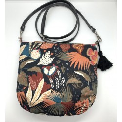 Besace Feuillages Noir - Little-Bird and Co