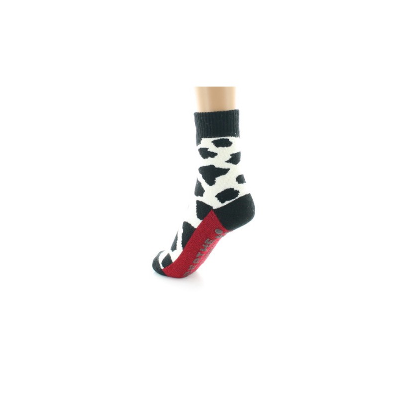 Lot De 5 Paires De Chaussettes Vache - Motif Noir Et Blanc Mignon | Taille Unique Élastique, Respirant | Pour Femmes, Sport, Quotidien