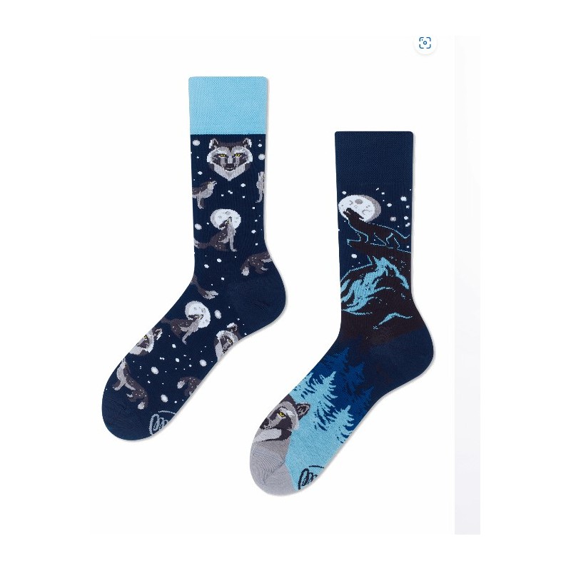 Chaussettes dépareillées Winter Wolf - Many Mornings