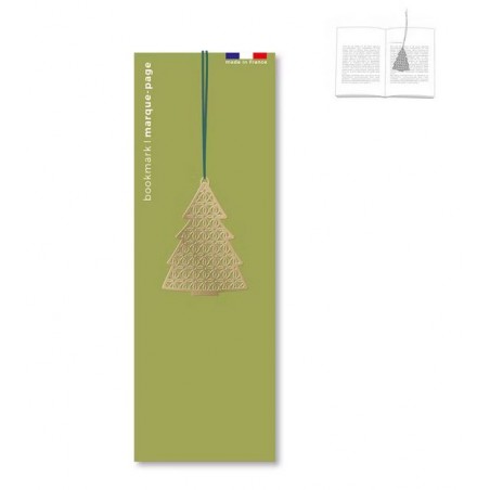 Marque-page en métal - sapin doré- tout simplement- Achat en ligne - Jaines