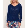 Pull ajouré Marine PFPB2356 - La Fiancée