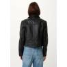 Veste en cuir noir NO1106 - Mexx