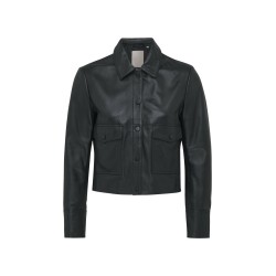 Veste en cuir noir NO1106 - Mexx