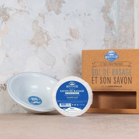 Bol et savon de rasage - Big Moustache- Achat en ligne - Jaines