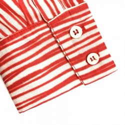 Chemise Imprimé Rouge Vif COLIBRI-10241 - Mat de Misaine