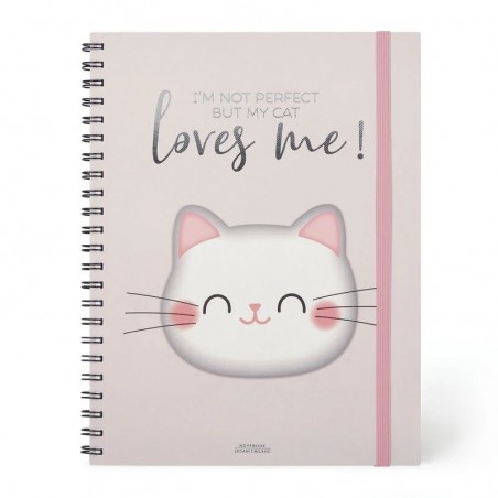 Cahier A4 3-en-1 à Spirales - Legami - Achat en ligne - Jaines