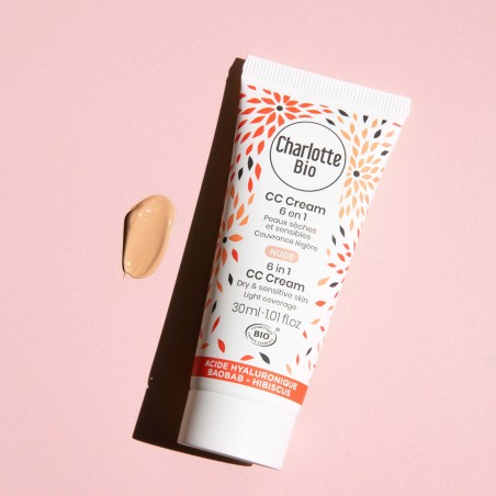 CC Crème 6 en 1 Nude  - Charlotte Bio - Achat en ligne - Jaines