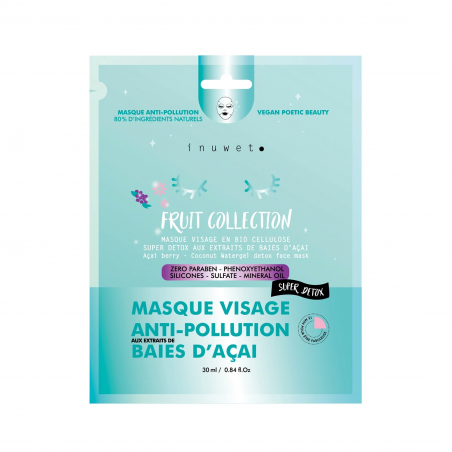 Masque Anti-pollution BAIES D'ACAI - Inuwet - Achat en ligne - Jaines