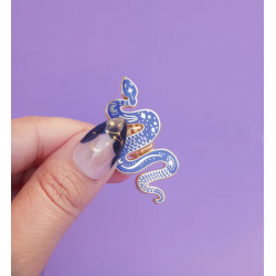 Pin's Serpent Bleu - Malicieuse - Achat en ligne - Jaines