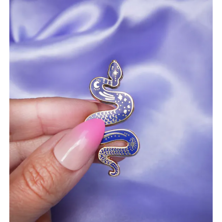 Pin's Serpent Bleu - Malicieuse - Achat en ligne - Jaines