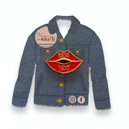 Pin's Bisous Bisous - Madame La Mouette - Achat en ligne - Jaines