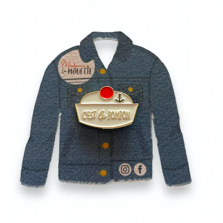 Pin's C'est Le Pompon ! - Madame La Mouette - Achat en ligne - Jaines