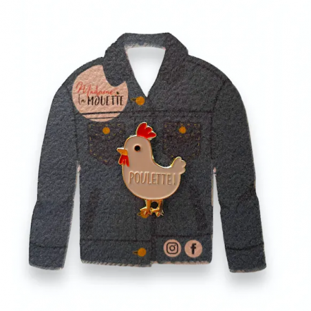 Pin's Poulette - Madame La Mouette - Achat en ligne - Jaines