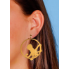 Boucles D'Oreilles Créoles Octopus - Hirondelle Bijoux - Achat en ligne - Jaines
