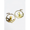 Boucles D'Oreilles Créoles Octopus - Hirondelle Bijoux - Achat en ligne - Jaines
