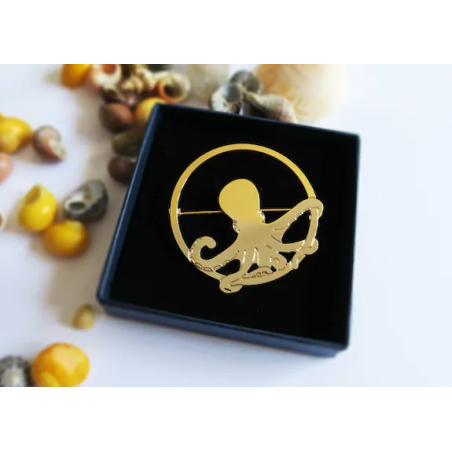 Broche Octopus - Hirondelle Bijoux - Achat en ligne - Jaines