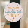 Magnet décapsuleur Mon Maître est super méga extra génial - Les Cornichons - Achat en ligne - Jaines
