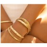 Jonc TINA Blanc sable - bangle up