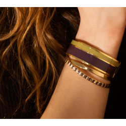 Vaporetto Figue/vert- bangle up