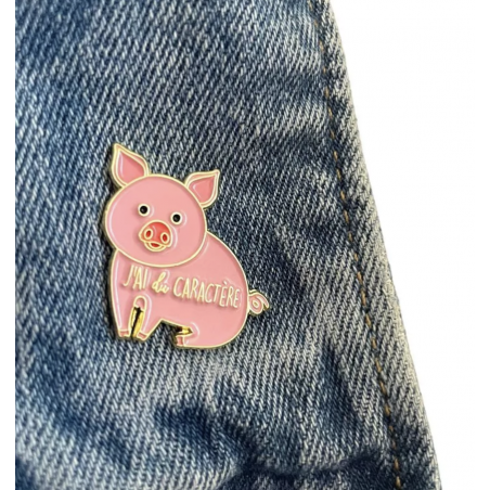 Pin's J'ai Du Caractère - Madame La Mouette - Achat en ligne - Jaines