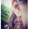 Boucles d'oreille Puzzle - Liz Créations - Achat en ligne - Jaines