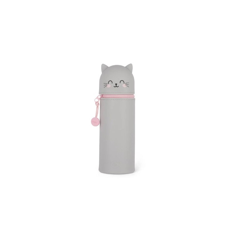 Trousse en Silicone Souple 2-en-1 Chat - Kawaii Legami - Achat en ligne - Jaines