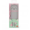 Trousse en Silicone Souple 2-en-1 Chat - Kawaii Legami - Achat en ligne - Jaines