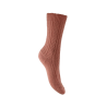 Chaussettes Torsade Laine et Cachemire Rose 58231 - Labonal