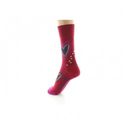 Chaussettes Coeur Rouge BAG20F.2 - Berthe Aux Grands Pieds