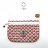 Pochette Eventails rouge- Little-Bird and Co