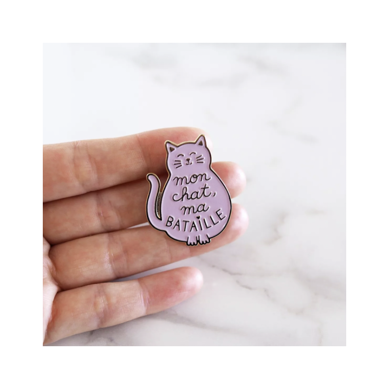 Pin's Mon Chat Ma Bataille - Lolita Picco - Achat en ligne - Jaines