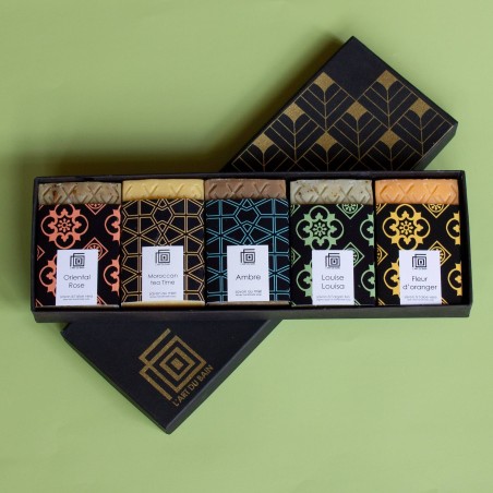 Coffret sérigraphié 5 mauresques- L'Art du Bain - Achat en ligne - Jaines