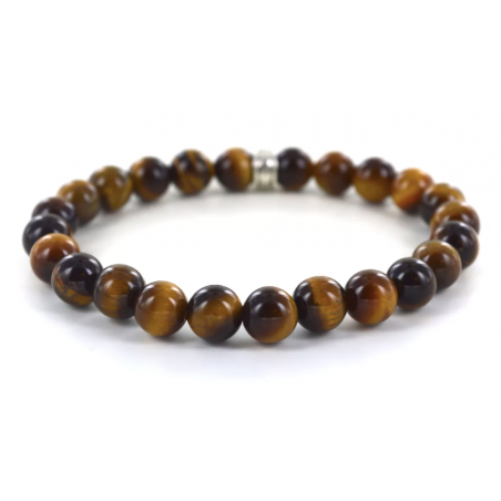 Bracelet en Pierre d'Oeil de Tigre - Jaïnès & Co - Achat en ligne - Jaïnès