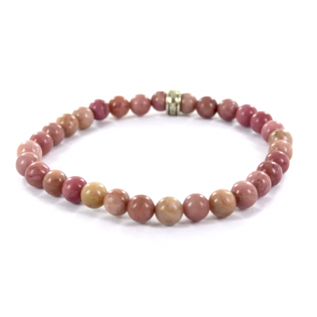 Bracelet en Pierre de Rhodonite - Jaïnès & Co - Achat en ligne - Jaïnès
