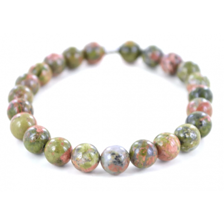 Bracelet en Pierre d'Unakite - Jaïnès & Co - Achat en ligne - Jaïnès