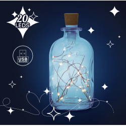 Guirlande lumineuse pour bouteille - Legami - Achat en ligne - Jaines