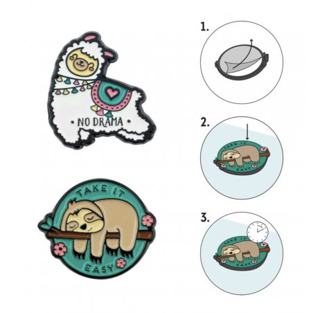 Set de 2 Adhésifs en Métal - Legami - Achat en ligne - Jaines