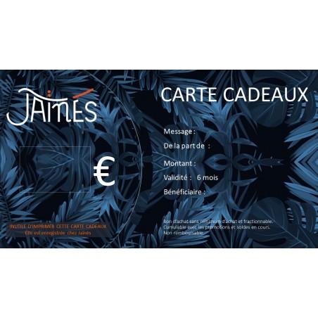 Carte cadeau - Jaïnès & Co - Achat en ligne - Jaines