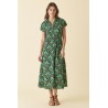 Robe imprimé vert DR219 - Diplodocus