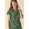 Robe imprimé vert DR219 - Diplodocus
