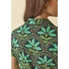 Robe imprimé vert DR219 - Diplodocus