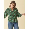 Chemise imprimé vert DCHL154 - Diplodocus