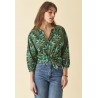 Chemise imprimé vert DCHL154 - Diplodocus